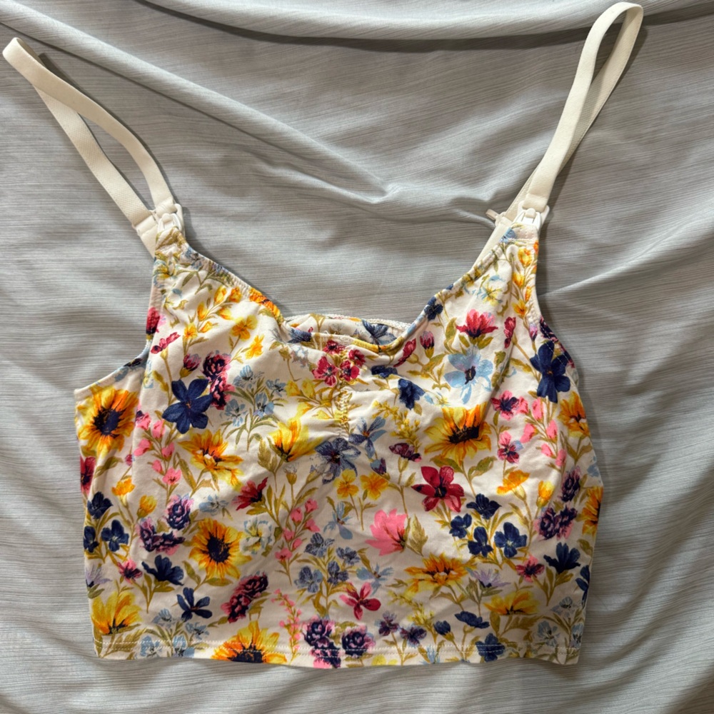 Old Navy Spring Maternity Floral Print Bra - Multicolor